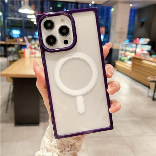 Housse magnétique iPhone 14 protection transparente carrée ENILSA