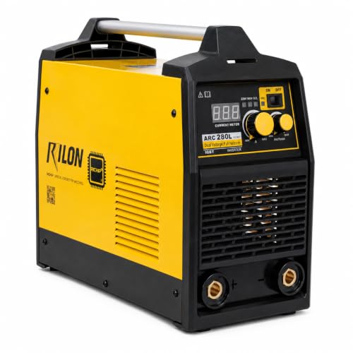 Image of Rilon ARC 280L Inverter Welding Machine | Dual Voltage MMA Welder | IGBT Technology | 220 /380V | Ideal for Industrial Fabrication | Includes Electrode Holder & Earth Clamp