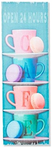 Tableau cuisine de qualité supérieure AvenueLafayette bleu 90x30