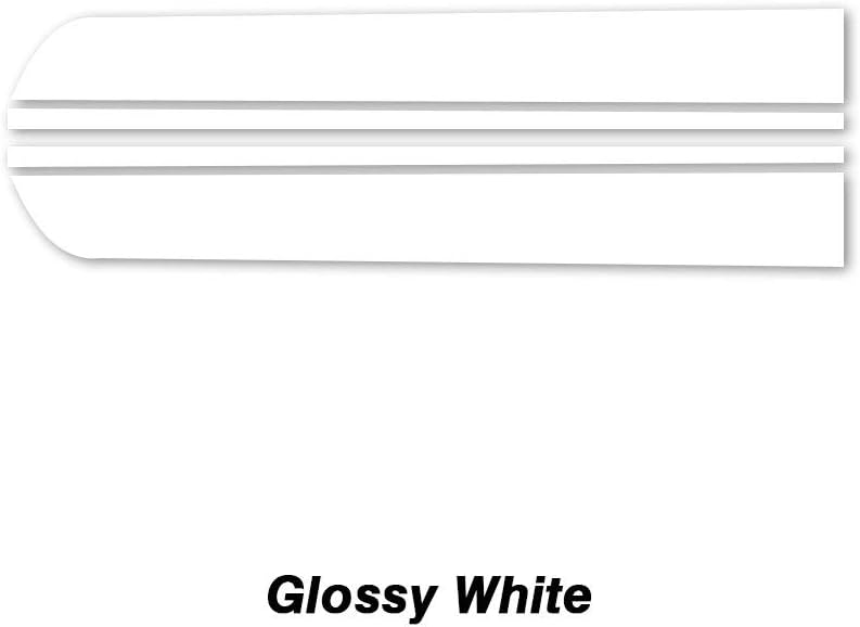 Hood Decal Bonnet Racing Stripes Engine Cover Vinyl Stickers for BMW Mini Cooper Countryman R60 2010-2016 Accessories (Gloss White)