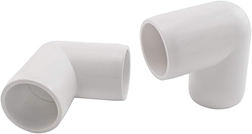 Miniatura 8 de SDTC Tech Paquete de 8 conectores de tubo de PVC de ángulo recto de 34 de pulgada y 90 grados para muebles, para estantes de PVC, marco de