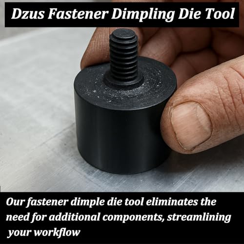 Image of Fit for Dzus Fastener Dimple Die Tool for Metal Fabrication,Quick Turn /Quarter Turn G8 Hex Head Bolt Nut,0.750 inch x 0.200 inch(Black)