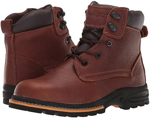 Ad Tec 6" Heavy Duty Work Boots For Men Breathable Full Grain Leather, Soft Toe with Non Slip Rubber Outsole Safety Shoes | Image 6