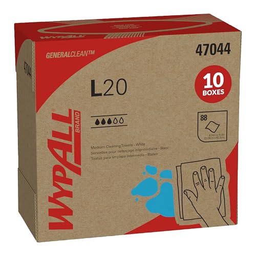 Image of WypAll GeneralClean L20 Medium Cleaning Towels, 10 x 88 Sheets (47044)