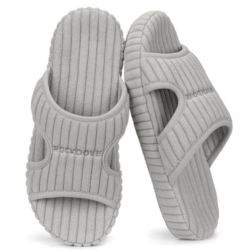RockDove Women's Bounce-Back Ribbed Corduroy Slide Indoor House Slipper