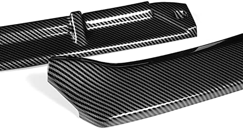 3PCS Front Bumper Lip Kit fit for compatible with 2013-2015 Nissan Sentra, STP-Style Splitter Trim Protection Spoiler, Air-Dam-Chin-Diffuser (Carbon Fiber Look Style)