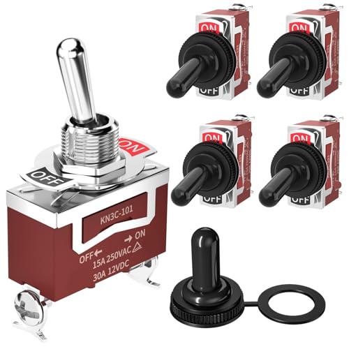 Interrupteur de sécurité 30A 250V avec capuchon de protection étanche