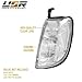 USR 98-00 D22 Pickup Trucks Corner Light – Turn Signal Lamps (Left + Right) Pair - Compatible with 1998-2000 Nissan Frontier Pick Up Truck and 2000-2001 Xterra SUV All Models (CLEAR LENS LIGHTS)