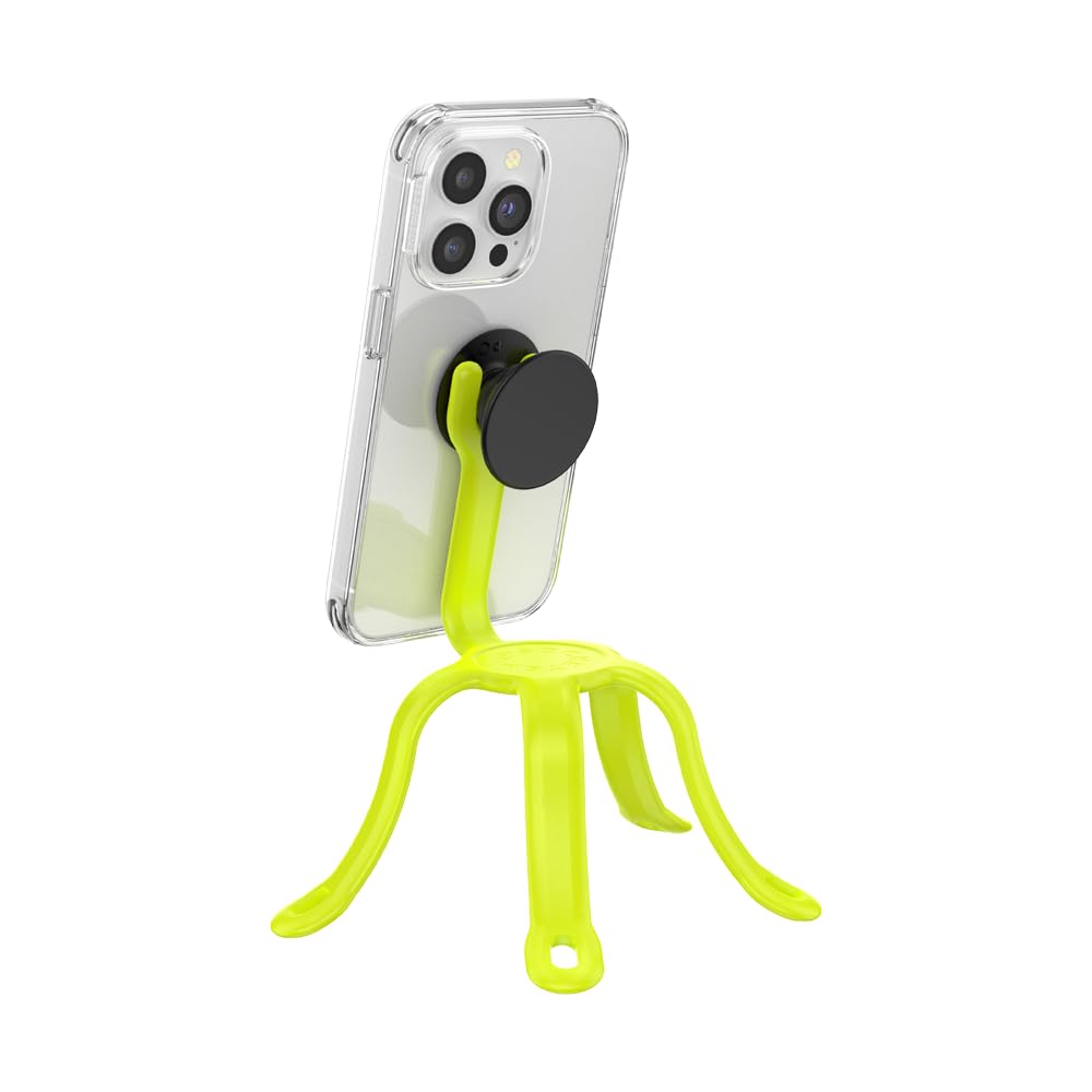 PopSockets Flexible Phone Mount & Stand, Phone Tripod Mount, Universal Device Stand, Into the Woods - Chartreuly GITD