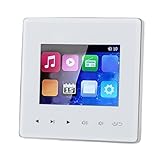 GOWENIC Smart Bluetooth Wall Amplifier, 2.8 Inch HD Touchscreen, Bluetooth Connectivity, with FM Radio, Multi Format Support, for Ceiling Speaker