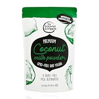 Organic Coconut Milk Powder 250g - Dairy-free & Gluten-free - Pure - Vegan - 65% coconut oil - powdered coconut milk - high in lauric acid