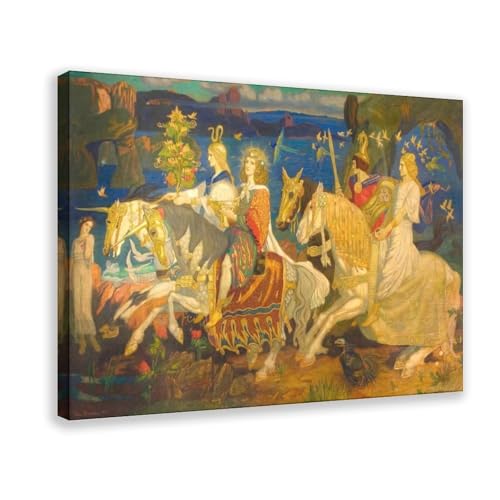 Toile John Duncan Riders of Sidhe décoration murale de bureau et salon