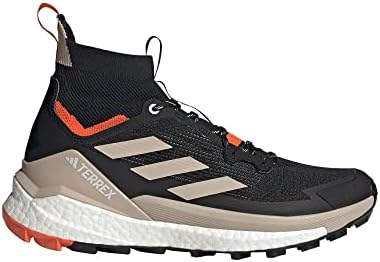 adidas Terrex Free Hiker Hiking Shoes 2.0, Men's Hiking Shoes, Black Beige Wonderful Orange Semi Impact, 39 1/3 EU, Black Beige Wonderful Orange Semi Impact, 39 1/3 EU