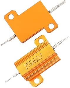 Resistencia bobinada de carcasa metálica de aluminio 5%, 50W, 1R, 2R
