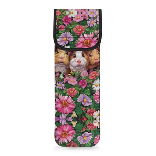 Bolsa organizadora de plancha de cabello con diseño floral miniatura 1