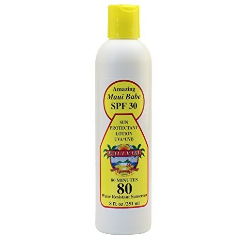 Maui Babe SPF 30 Sunscreen Lotion 8 Ounces Water Resistant UVA/UVB