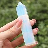 SAHOOTTIE Opalite Crystal Opal Crystal Point Opal Gemstone Opalite Tower Gemstone Opal Stone Opal Crystals and Gemstones Healing Crystals Point 1 Piece