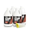 Stone Grip Industrial (4-Gallon Case) Non-Slip Floor Treatment to Prevent Slippery Tile/Stone Floors. Indoor/Outdoor, Residential/Commercial, Works in Minutes for Increased Traction