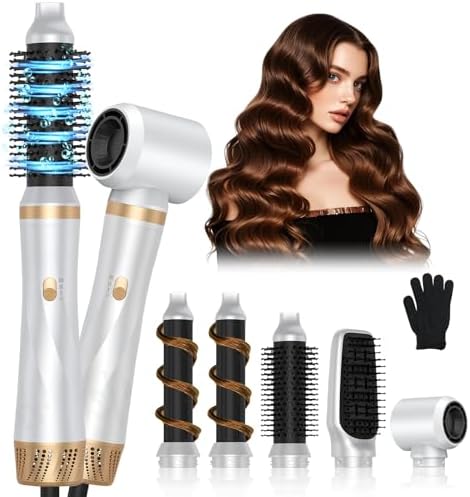 5 in 1 Hair Dryer Brush, 1000W Air Styler Set, Multifunctional Ho...