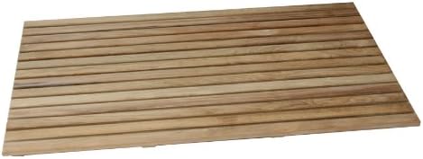 Authenteak Teak 39.5" X 19.75" Rectangular Floor Mat - Open with Natural Finish