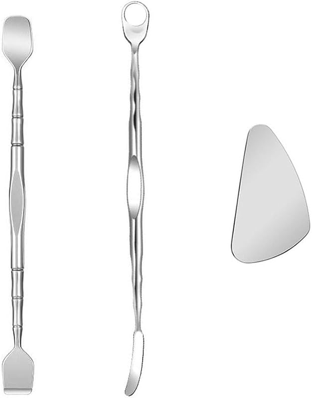 Kit NentMent com 3 ferramentas de aço inoxidável para cuidados faciais, modelo NM-120