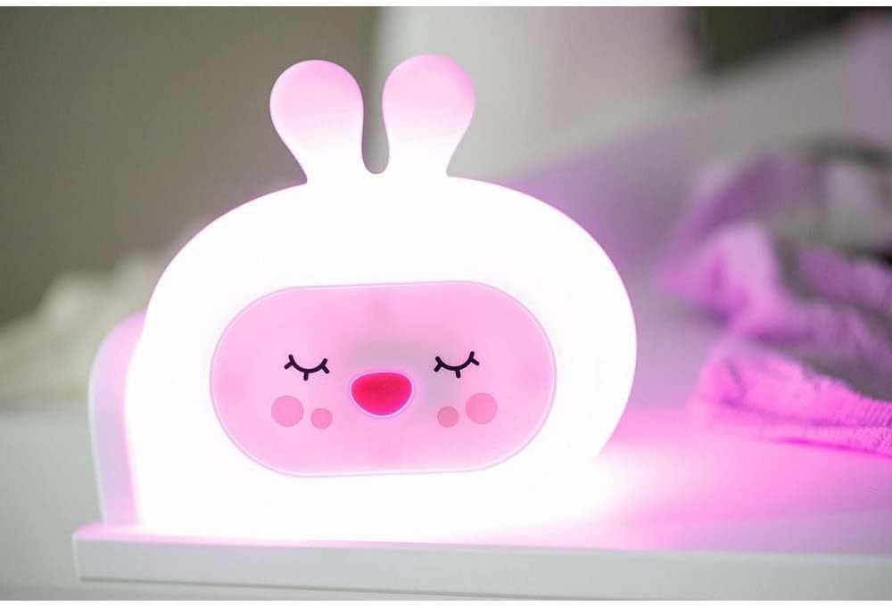 InnoGIO GIOsleepy Bunny Night Light glowing pink