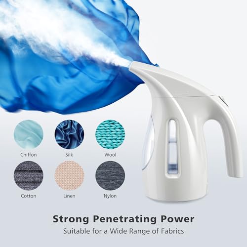 HiLIFE Steamer for Clothes, Portable Handheld Design, 240ml Big Capacity, 700W, Strong Penetrating Steam, Removes Wrinkle, for Home, Office(ONLY FOR 120V)(White) by HiLIFE - Image 4