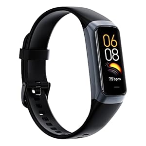 Fitness Tracker with 24/7 Heart Rate Sleep Blood Oxygen Monitor,IP68 Waterproof Smart Watch,1.10”AMOLED Touch Color Screen,Step Counter Health Activity Trackers for Women Men