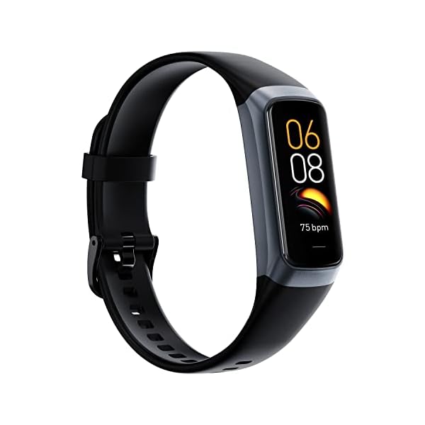 Fitness Tracker with 24/7 Heart Rate Sleep Blood Oxygen Monitor,IP68 Waterproof Smart Watch,1.10”AMOLED Touch Color Screen,Step Counter Health Activity Trackers for Women Men