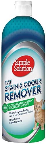 Simple Solution Cat Stain and Odor Remover, Enzyme Cleaner, 1 Lit...