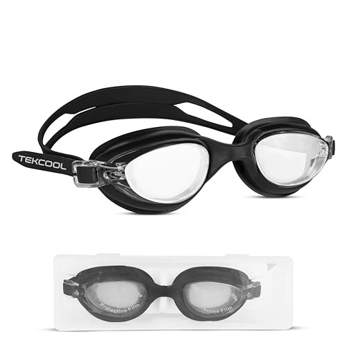 Image of TEKCOOL Swimming Goggles for Men & Women With Adjustable Strap and Air Goggles