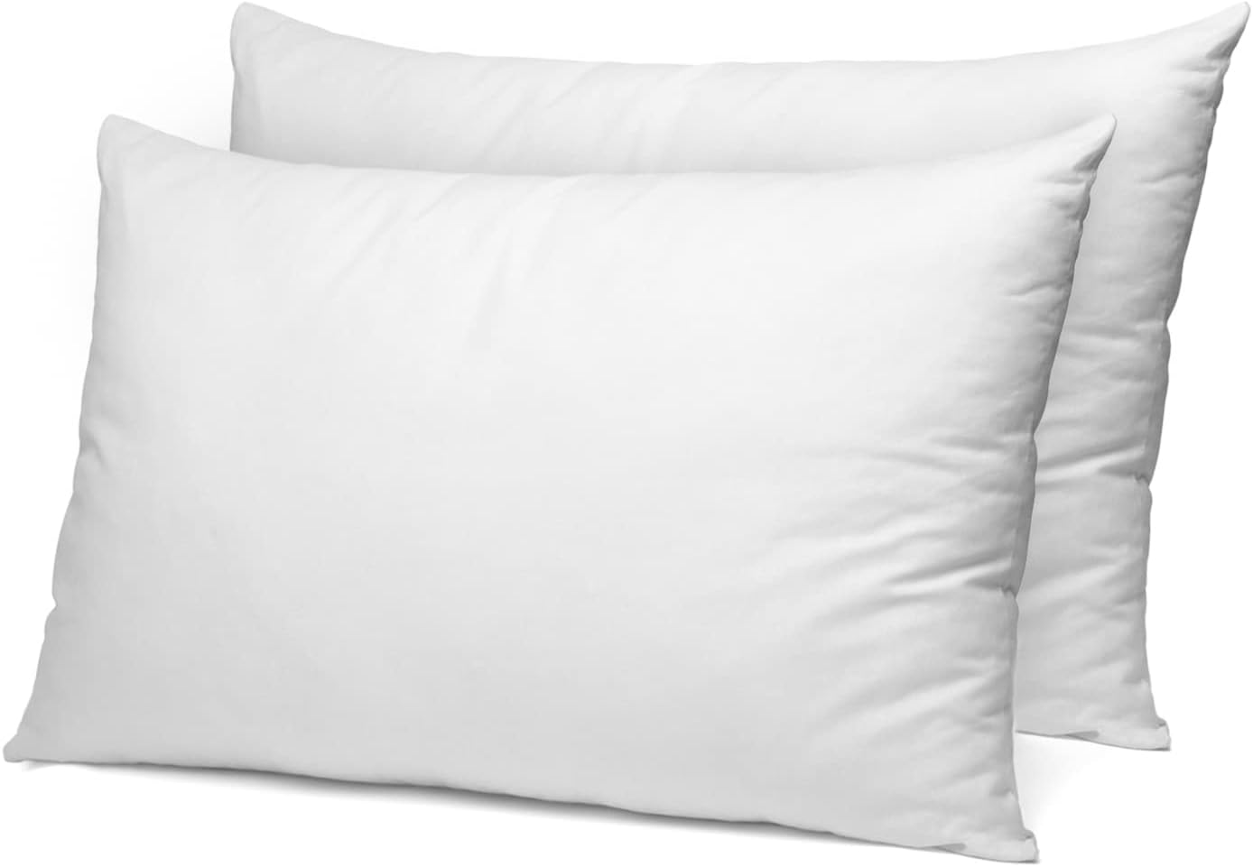 Sleep & Snuggle Pillows 2 Pack Hollowfibre Hypoallergenic Hotel