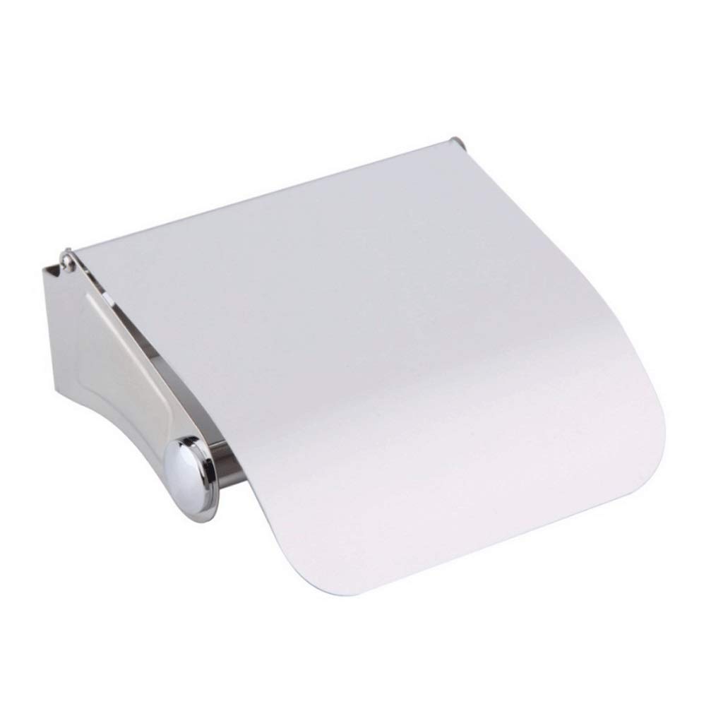 FHSLKXIM Toilet Paper Holder, Sus 304 Stainless Steel Bathroom Accessories Tissue Roll Dispenser Storage Wall Mounted