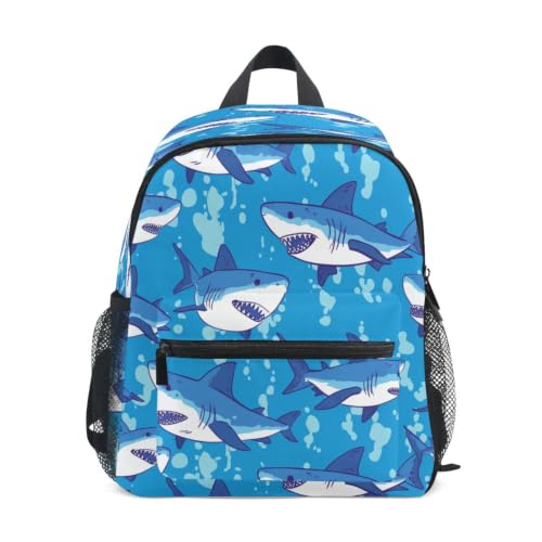 Sac à dos tout-petit requins bleus pour soulager le dos des écoliers