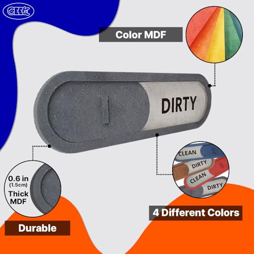 GEEKBEAR Clean Dirty Magnet Slider… (Blue), 19x5.5cm - Image 4
