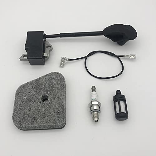 Bujía de Filtro de Aire de Bobina de Encendido Compatible con recortadoras S FS90 FS100 FS110 FS130R KM90 HL95 HL100 HT100 HT101 Accesorios de Repuesto para cortacésped