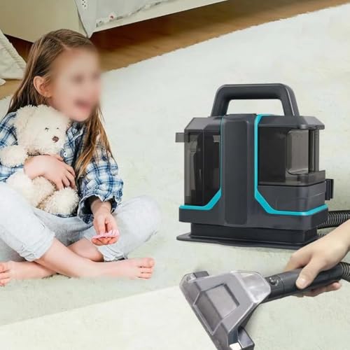 Limpiador de manchas, máquina limpiadora de tapicería y alfombras de doble tanque, 11000 Pa, removedor de manchas y manchas para alfombras, asientos de coche, sofás, escaleras, sofás, colchones