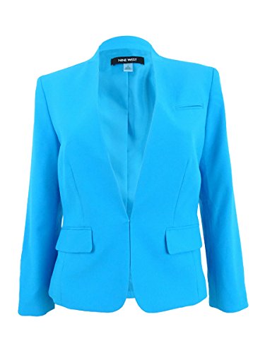 Nine West Women's Kiss Front Colarless JKT