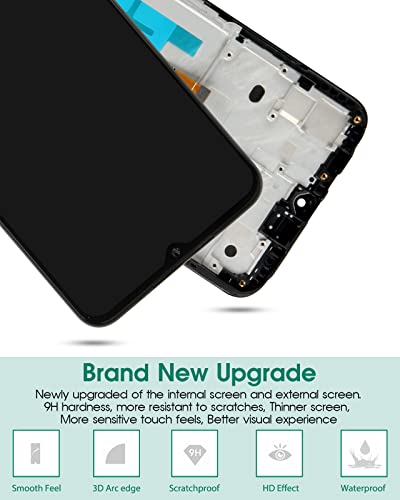 for Samsung Galaxy A22 5G Screen Replacement for Samsung A22 5G LCD for Samsung A22 5G LCD Display for SM-A226B SM-A226B/DSN Digitizer Touch Screen Assembly Repair Parts with Frame