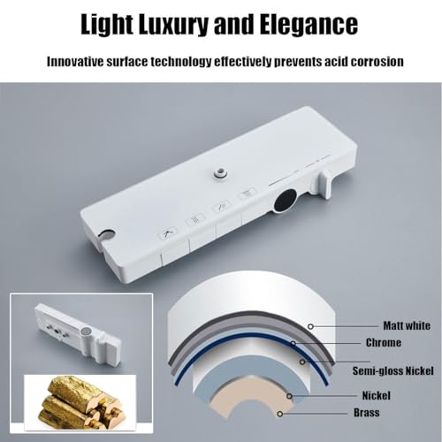 Mitigeur de douche thermostatique à affichage numérique LED - 4
