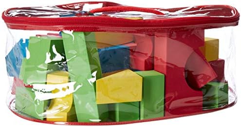 Edushape Educolor Building Blocks, 60 Piece w Storage/Travel Bag