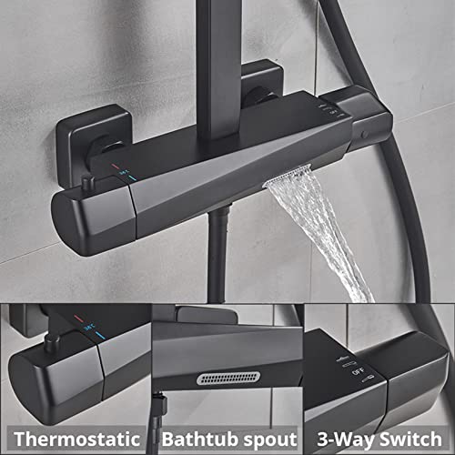 Ensemble de douche combiné noir mat pour une ambiance spa relaxante à la maison