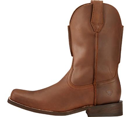 ARIAT Men's Rambler Square Toe Boot,Tobacco Brown Leather,US 7 2E