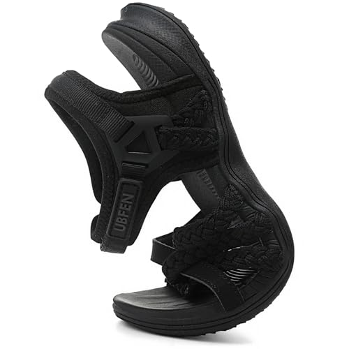 UBFEN Womens Hiking Sandals Sport Walking Adjustable Hook Ankle Straps Comfortable Outdoor Beach Athletic Shoes2