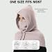 TAGVO Winter Strickmütze und Schal, 3-in-1 Kapuzenschal, Einteilige Sturmhaube, Verstellbarer Winddichter Gesichts- und Nackenwärmer, Schals für Herren und Damen im Freien