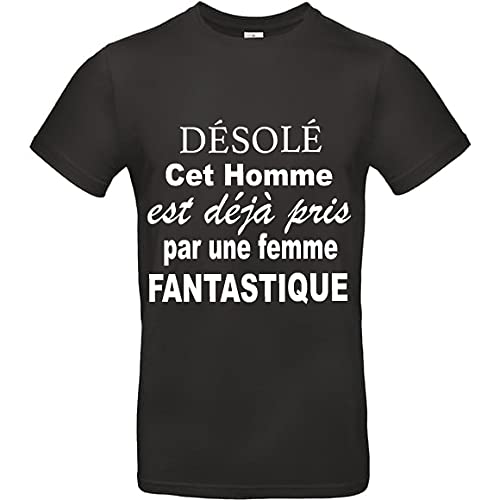 BALOTTI T Shirt Homme - Cadeau Humour - Cet Homme est déjà Pris - Manches Courtes - Idée Cadeau Homme garçon et ado - Message (S) Cover
