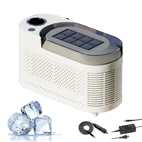 Fabricadora de hielo portátil mini para 8 cubos miniatura 1