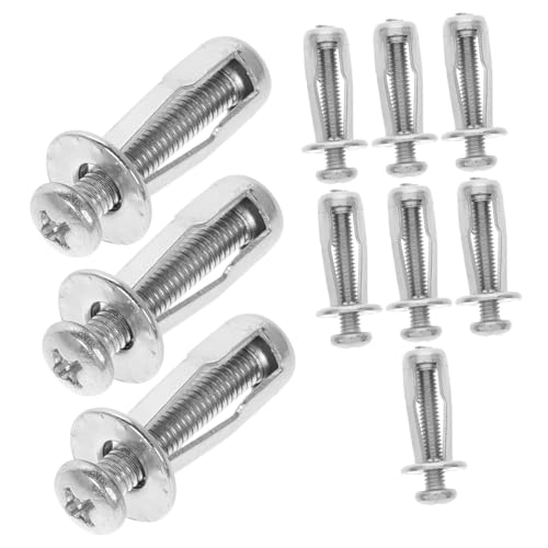 Unomor 10pcs Petal Shape Expansion Screw Nuts Durable Metal Anchors for Wall Easy Installation Fasteners for Home Decoration Crafts Unique Airplane Style Design