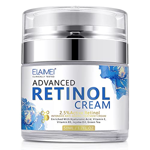 Crema de retinol para el rostro - Crema hidratante antiedad de día y noche