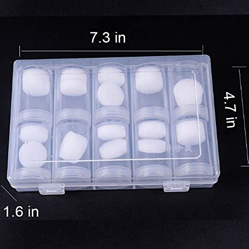 Qtopun Tubos Plásticos Transparentes para Monedas, Paquete de 10 miniatura 7